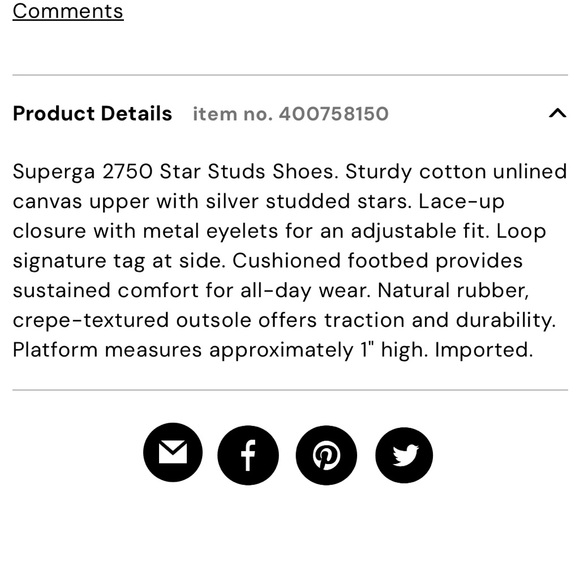 Nwt superga star white sneakers 39.5 - Picture 7 of 7